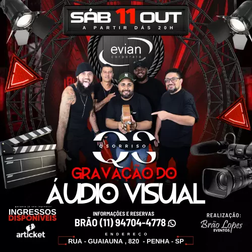 Gravação do Áudio Visual - Q Sorisso