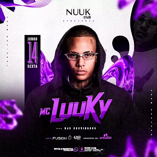 Foto do Evento MC LUUKY NA NUUK CLUB