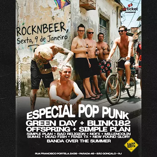 Foto do Evento ESPECIAL POP PUNK - GREEN DAY +BLINK