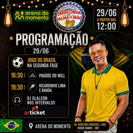 Tardezinha na Palma da Mão: 29/06