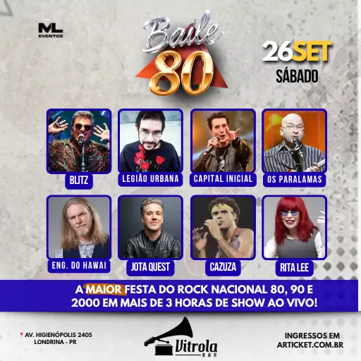 BAILE 80 EM LONDRINA
