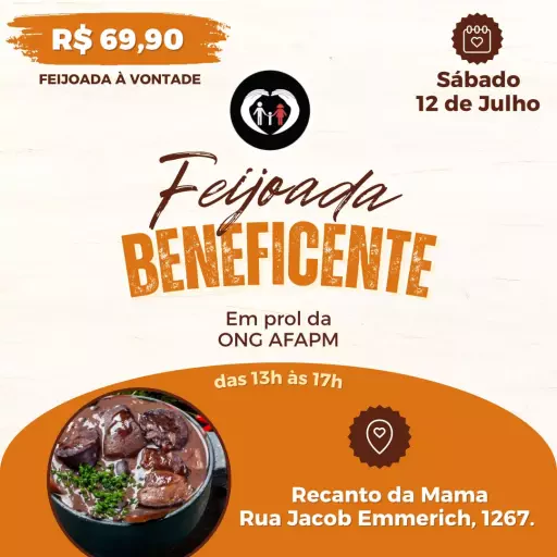Foto do Evento 1ª FEIJOADA BENEFICENTE DA ONG AFAPM