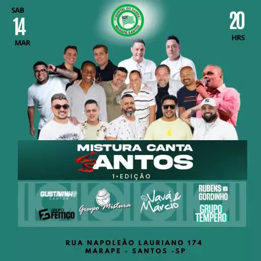Mistura canta Santos