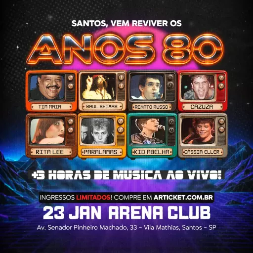 Baile 80 em Santos