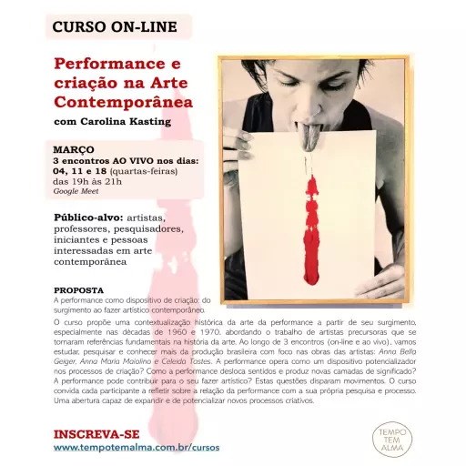 Foto do Evento Performance e Criação Arte Contemp.