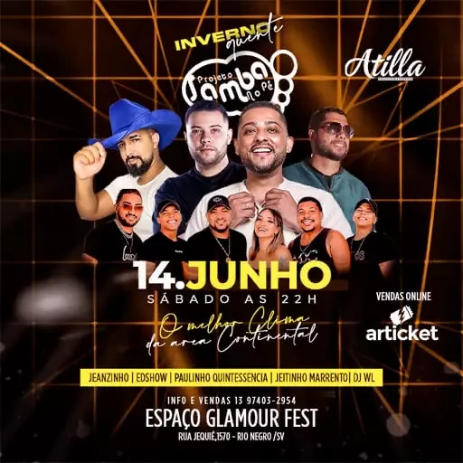 Foto do Evento Inverno Quente Samba no Pé
