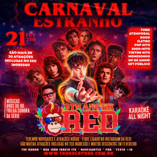 Foto do Evento RED MONKEY - CARNAVAL ESTRANHO