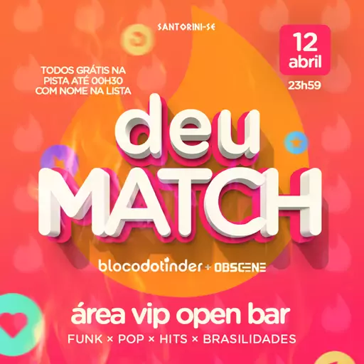 Foto do Evento DEU MATCH!