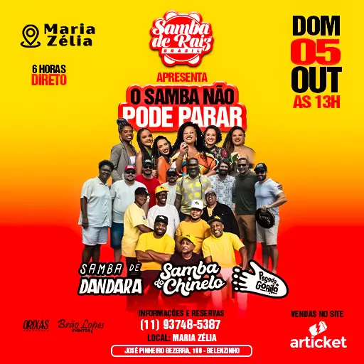O SAMBA NÃO PODE PARAR