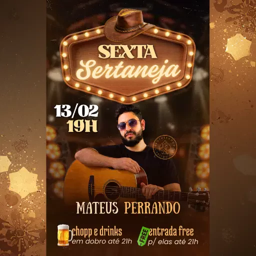Foto do Evento Sertanejo com Mateus Perrando