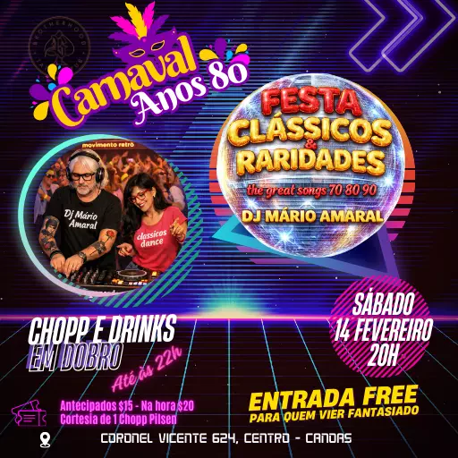 Foto do Evento Carnaval Anos 80!