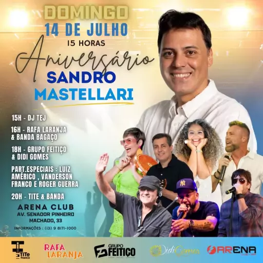 Foto do Evento Aniversário Sandro Mastellari