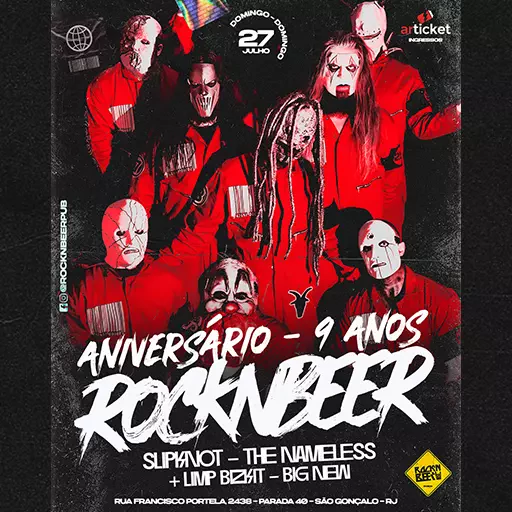 Foto do Evento SLIKPNOT - TRIBUTO THE NAMELESS
