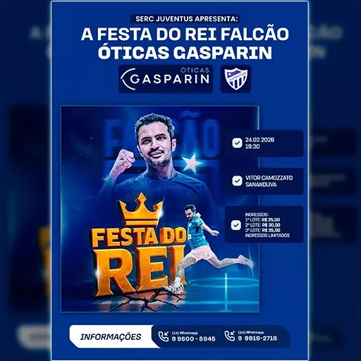 Foto do Evento Festa do Rei Falcão Óticas Gasparin