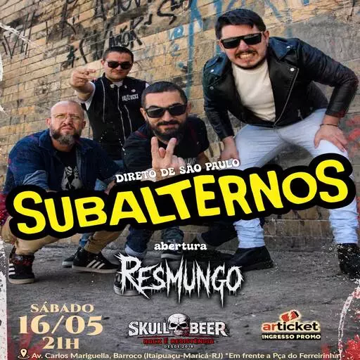Foto do Evento SUBALTERNOS & RESMUNGO