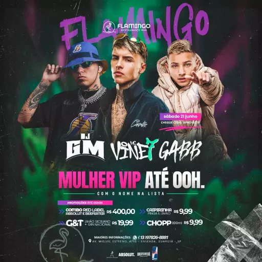 DJ GM, Mc Vine7 e Gaab - 21/06