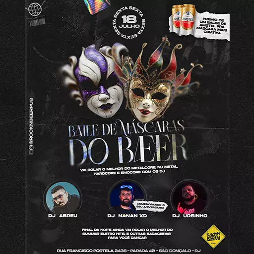 Foto do Evento BAILE DE MÁSCARAS DO ROCKBEER