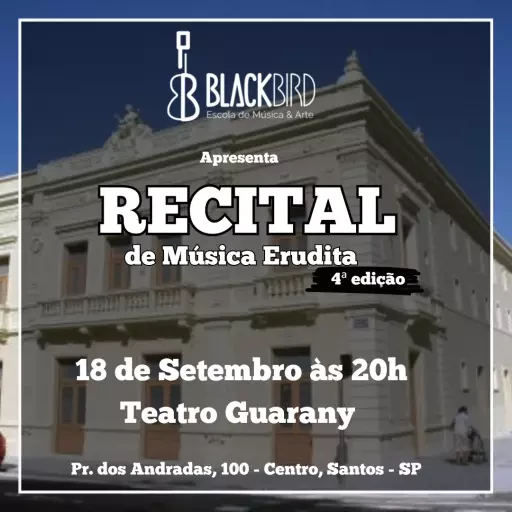 Foto do Evento Recital de Musica Erudita Blackbird