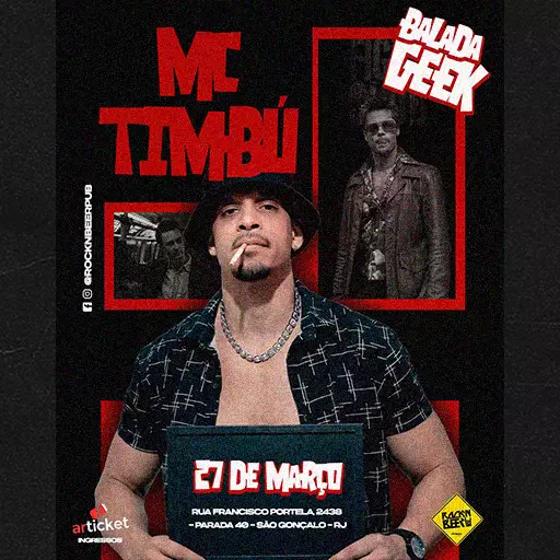 Foto do Evento BALADA GEEK FT. MC TIMBU