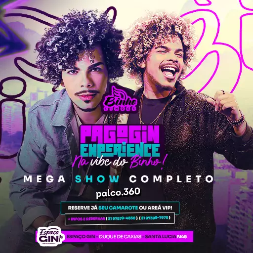 Pagogin Experience na vibe do Binho!