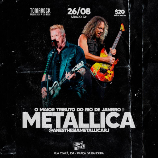 Foto do Evento ANESTHESIA METALLICA COVER