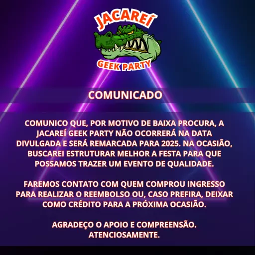Foto do Evento Jacareí Geek PARTY