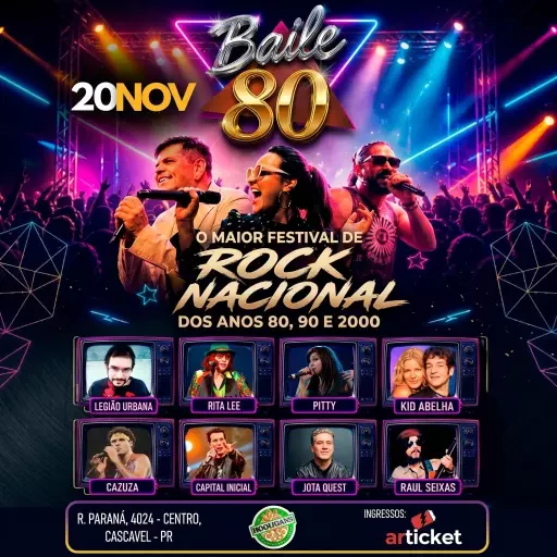 Baile 80 em Cascavel