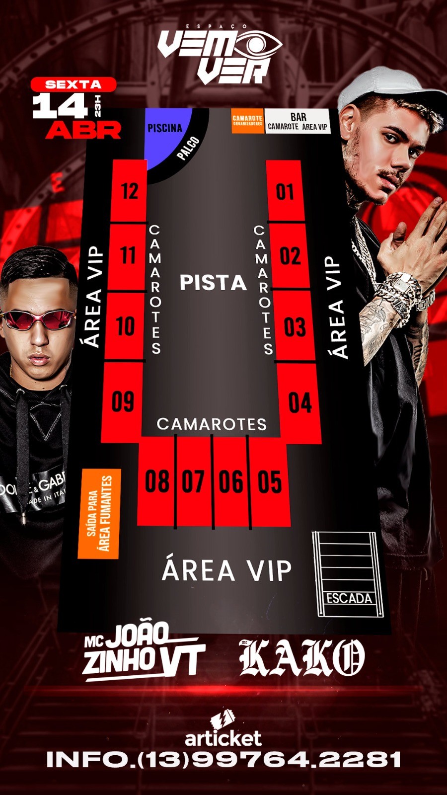 Mapa do evento