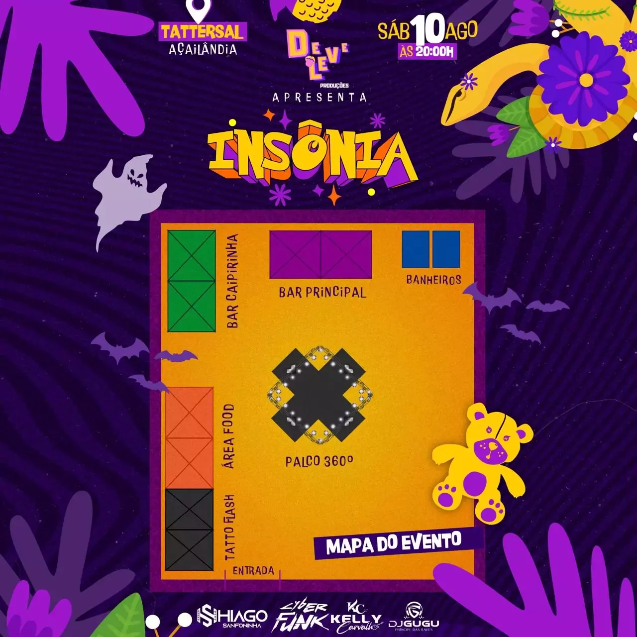 Mapa do evento