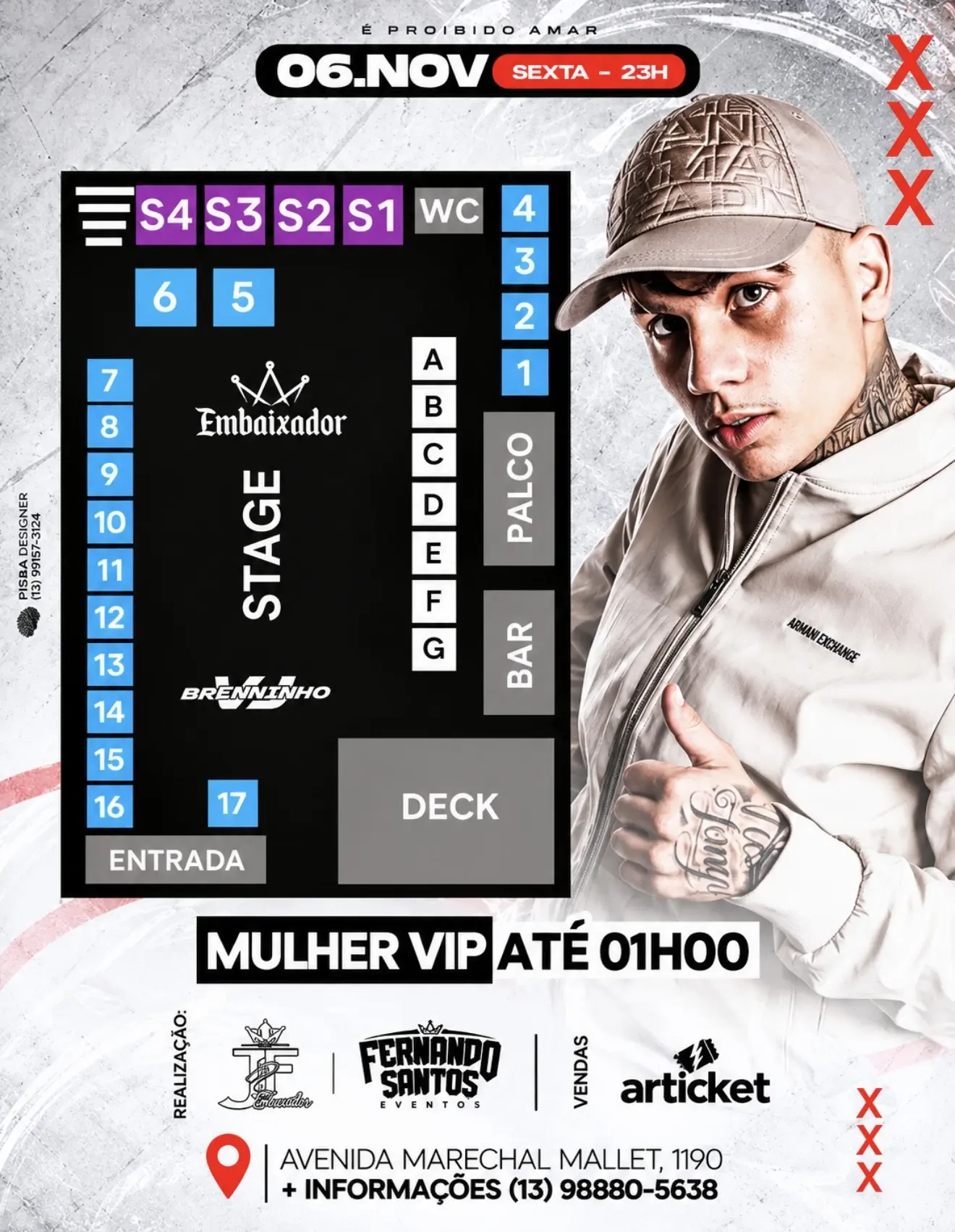 Mapa do evento