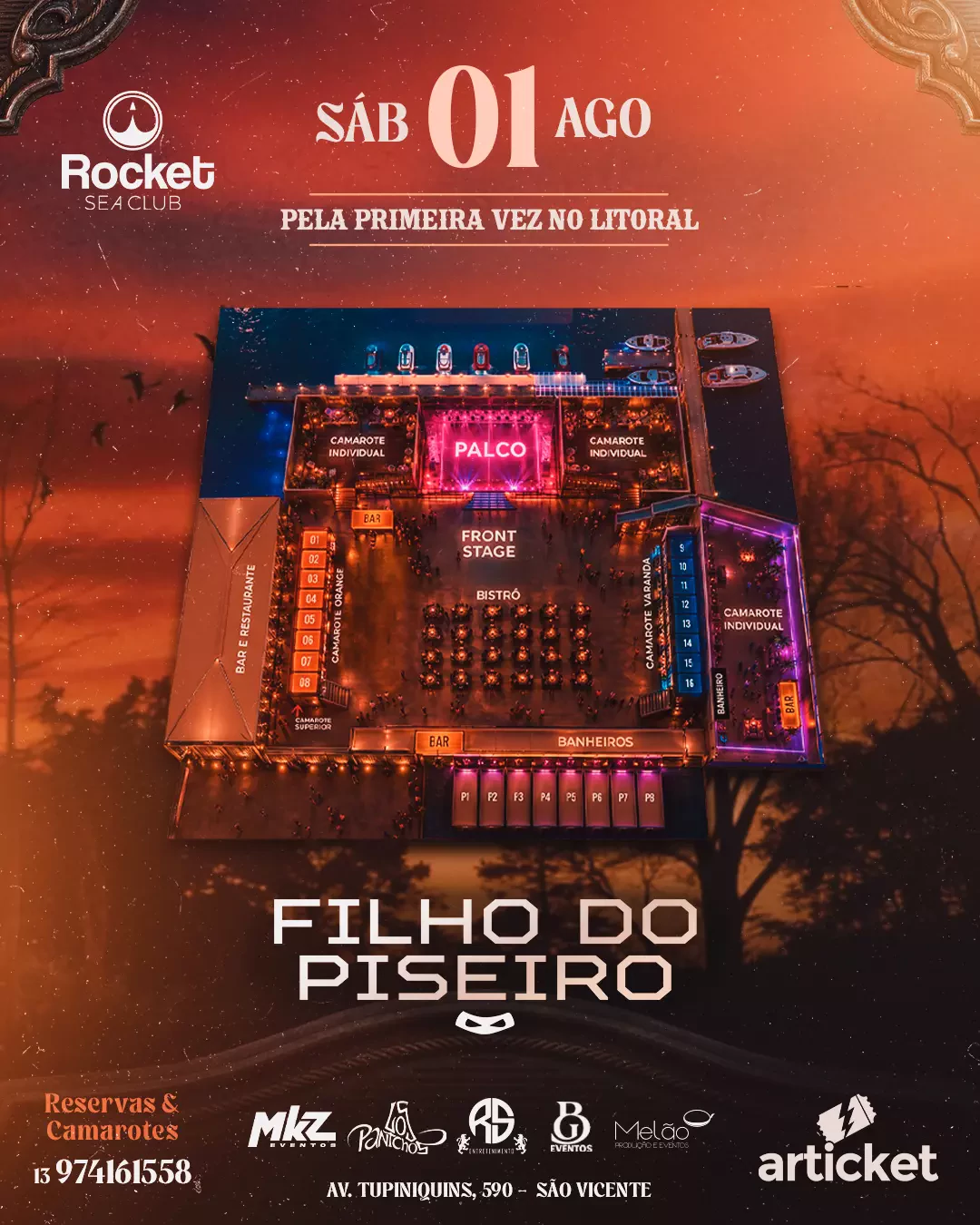 Mapa do evento