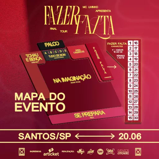 Mapa do evento