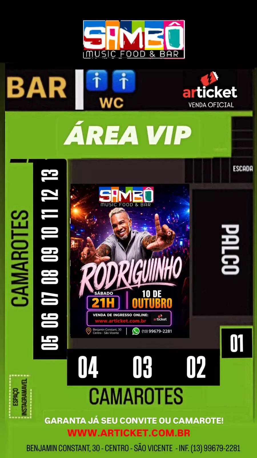 Mapa do evento
