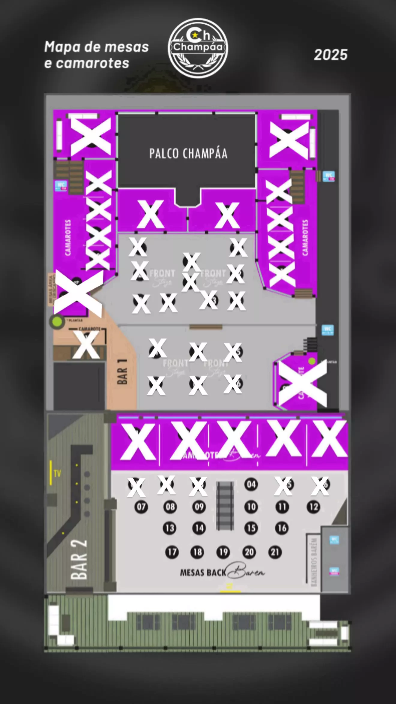 Mapa do evento