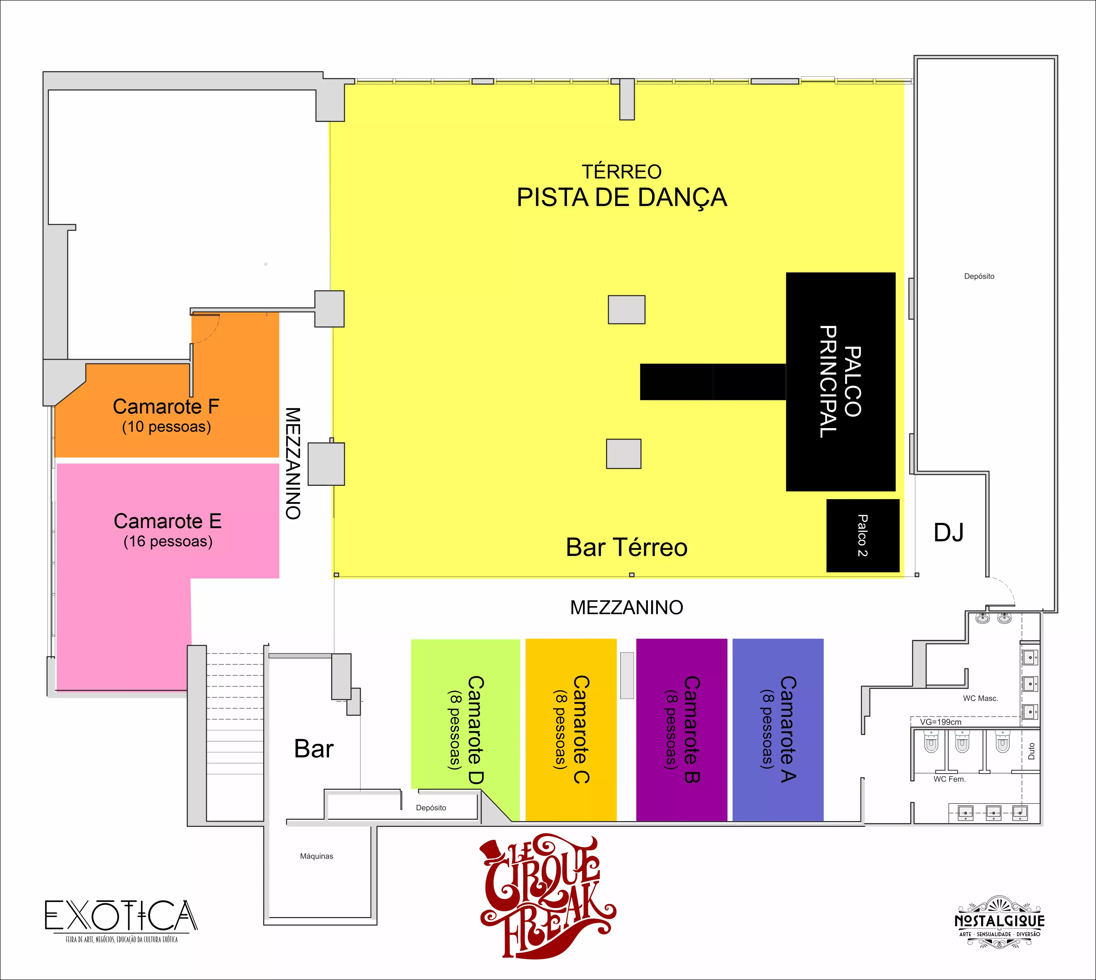 Mapa do evento
