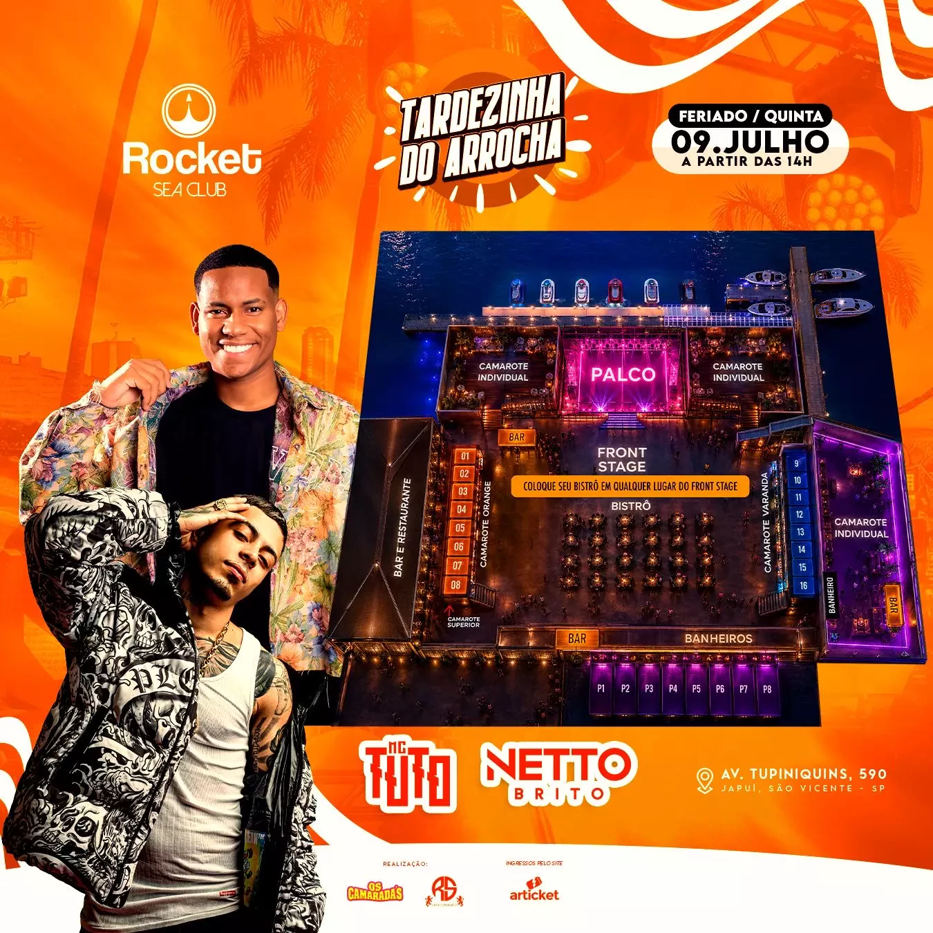 Mapa do evento