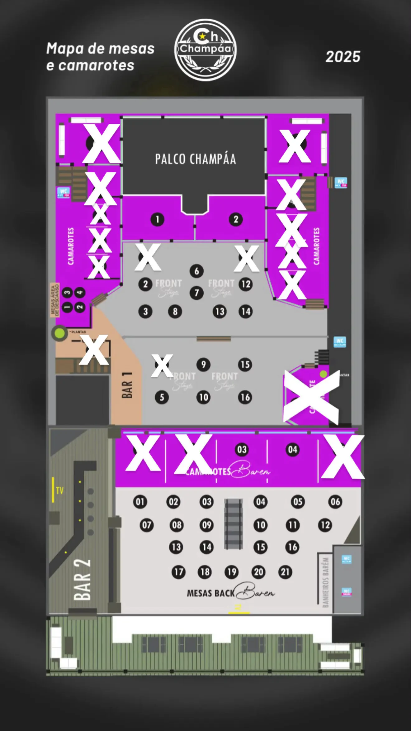 Mapa do evento