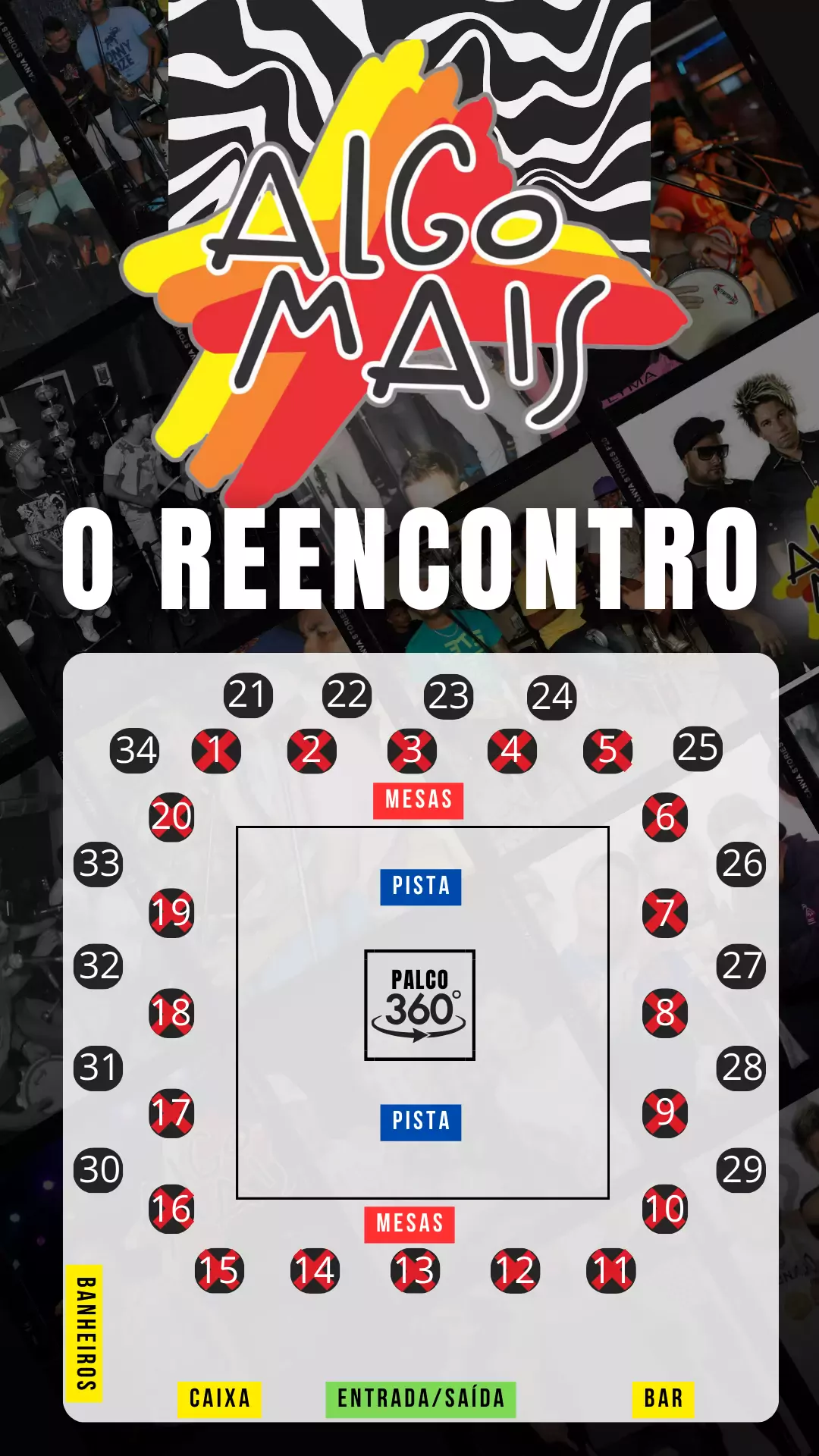 Mapa do evento