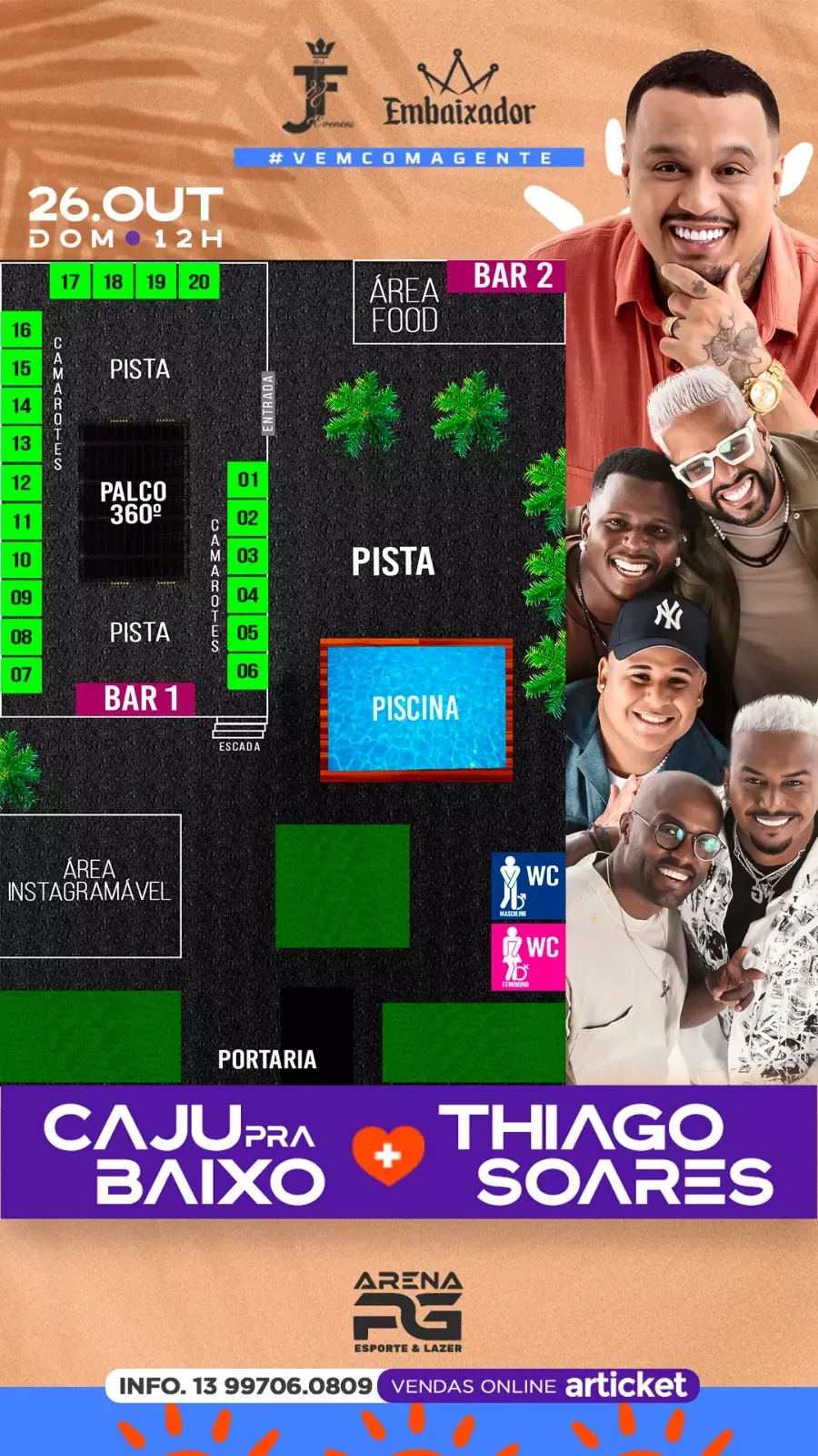 Mapa do evento