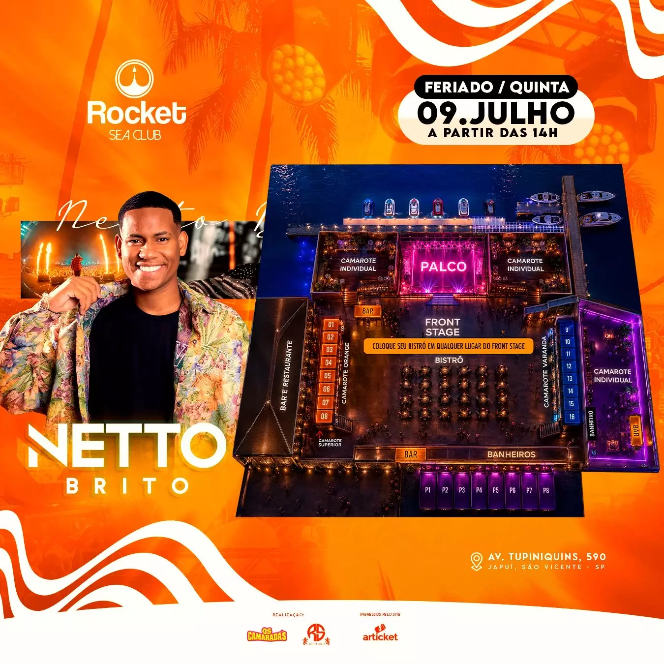 Mapa do evento