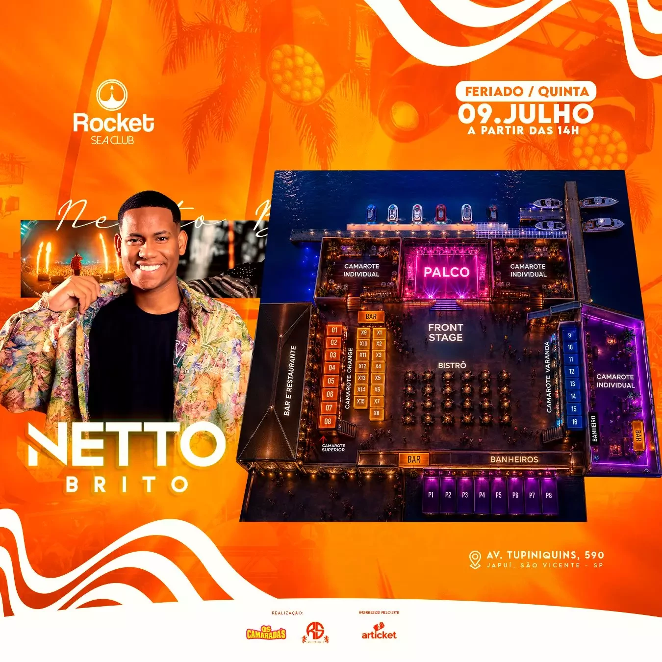 Mapa do evento