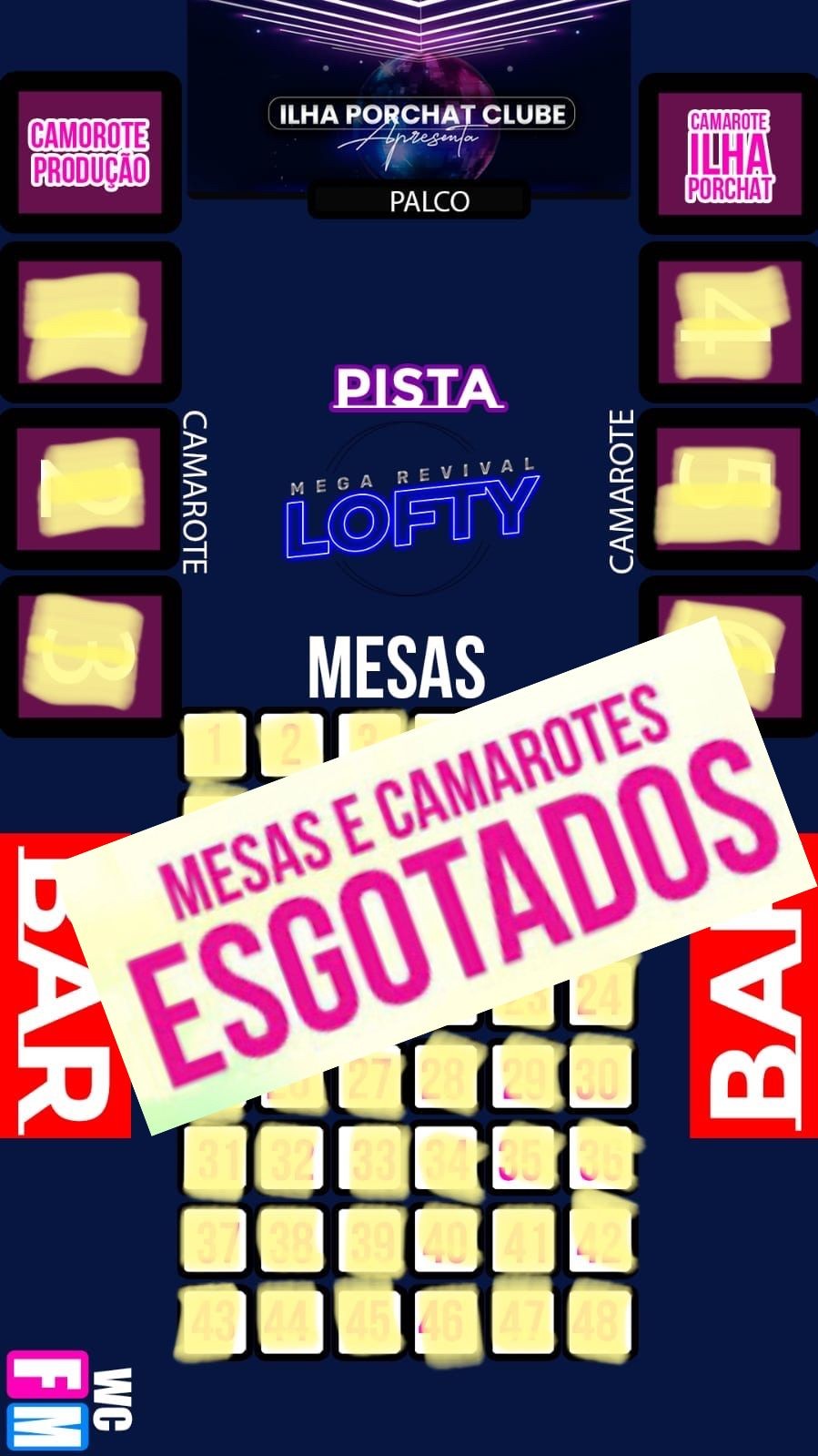 Mapa do evento