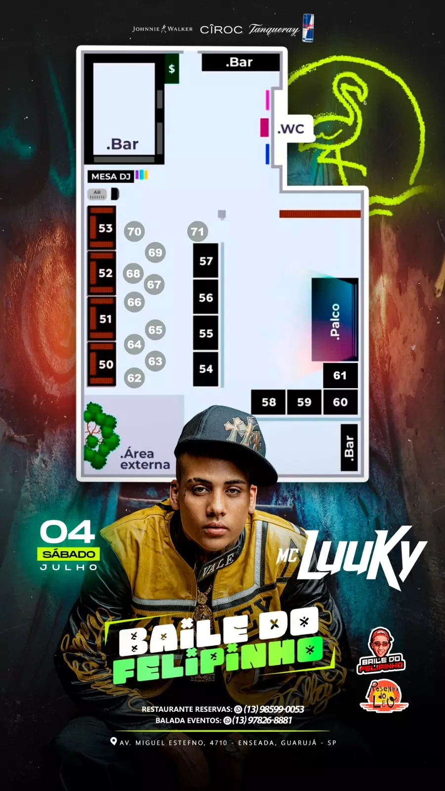 Mapa do evento