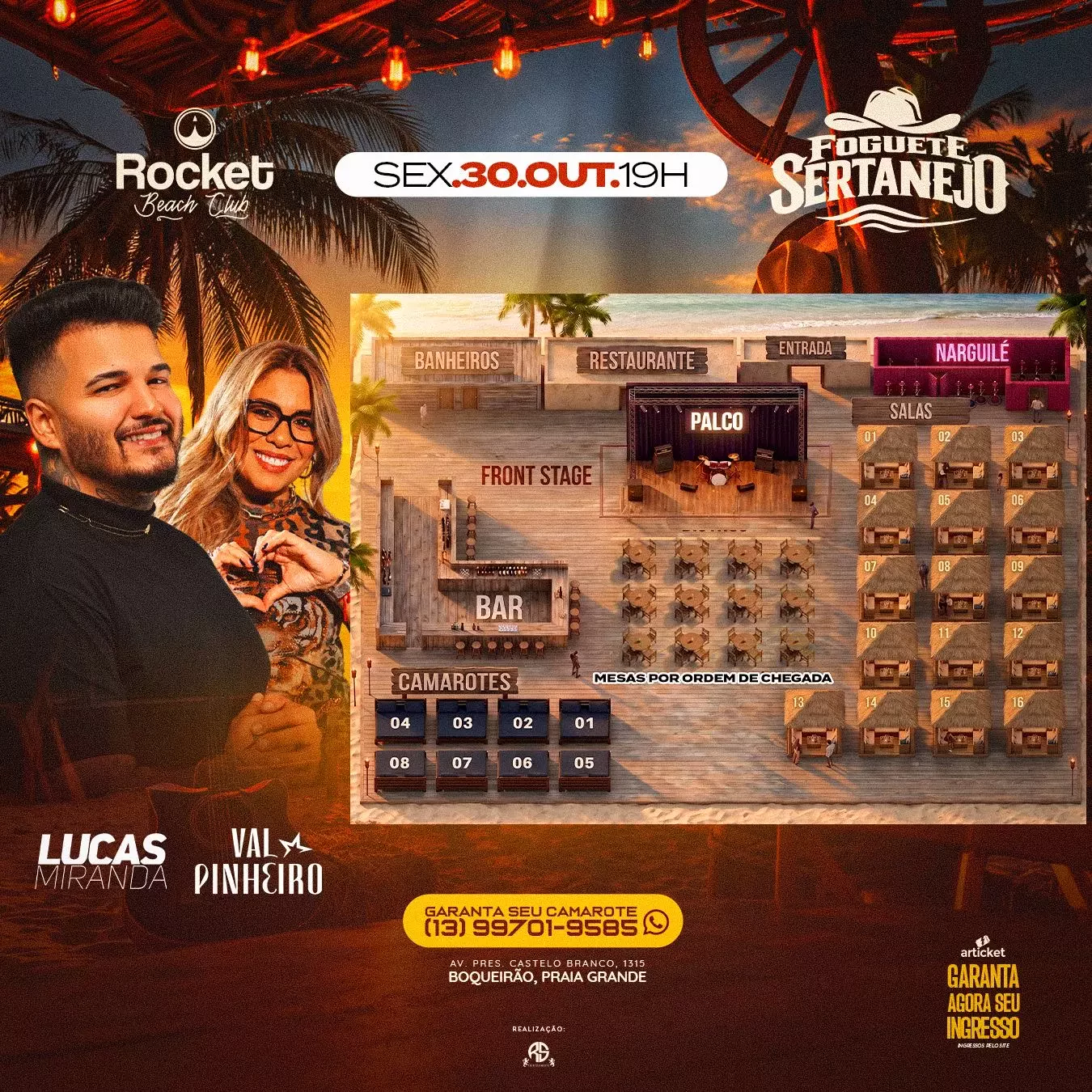 Mapa do evento