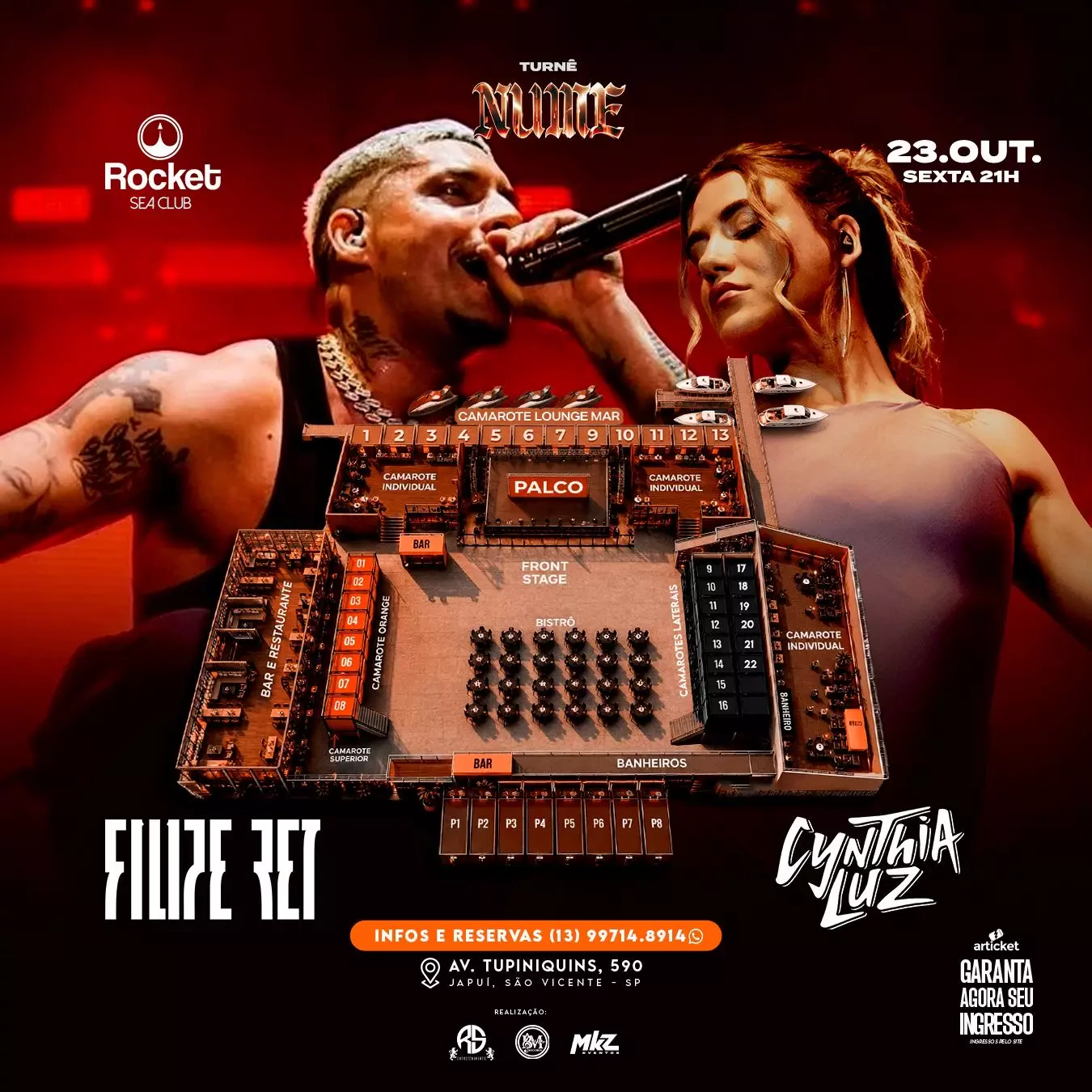 Mapa do evento