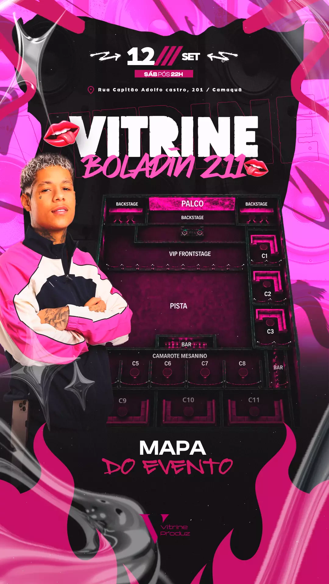 Mapa do evento