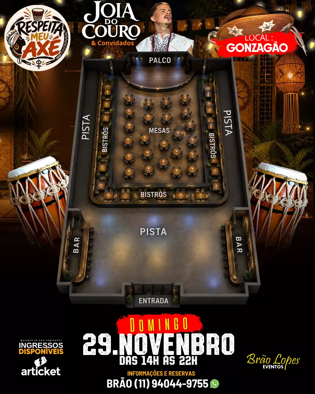 Mapa do evento