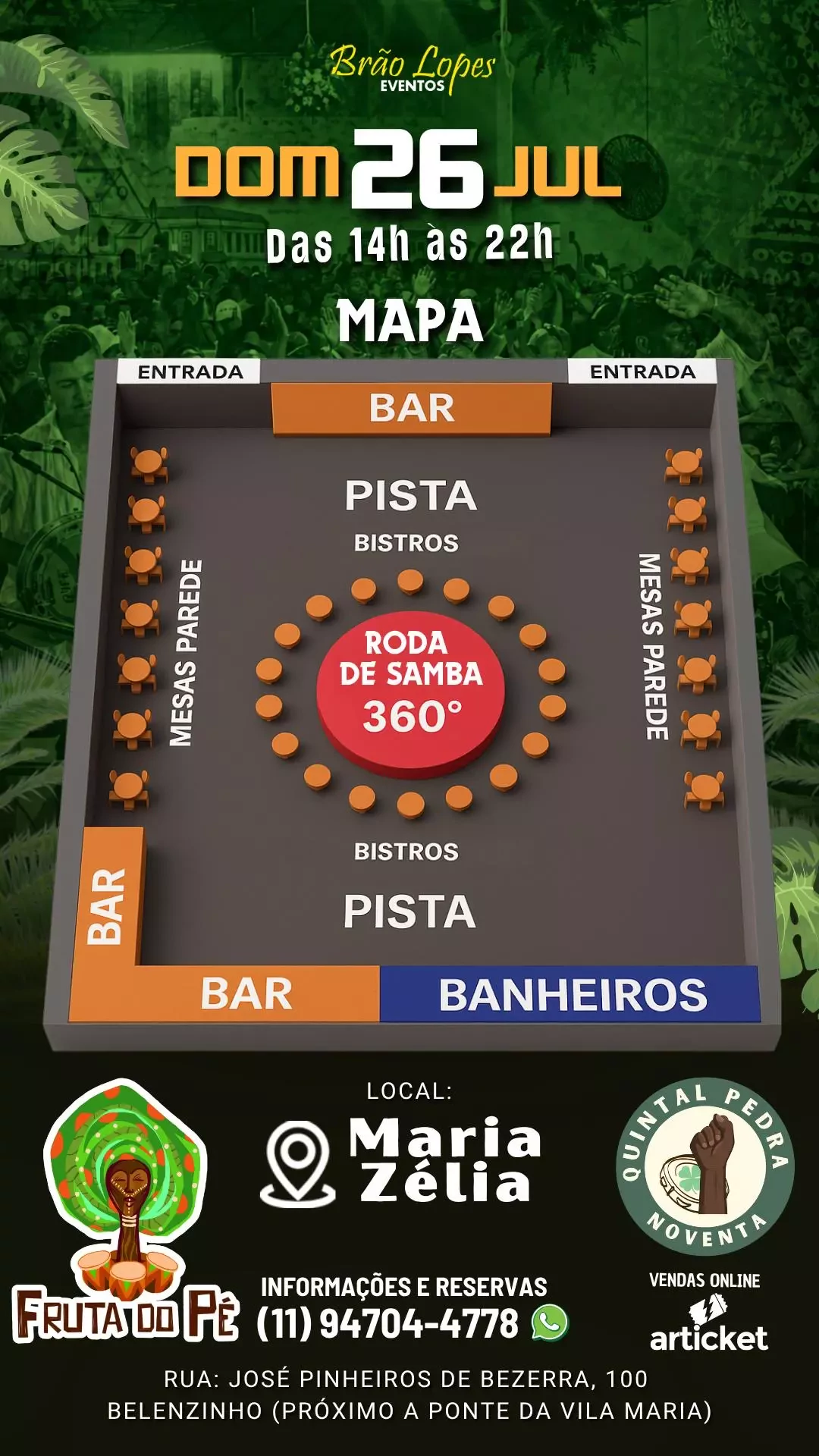 Mapa do evento