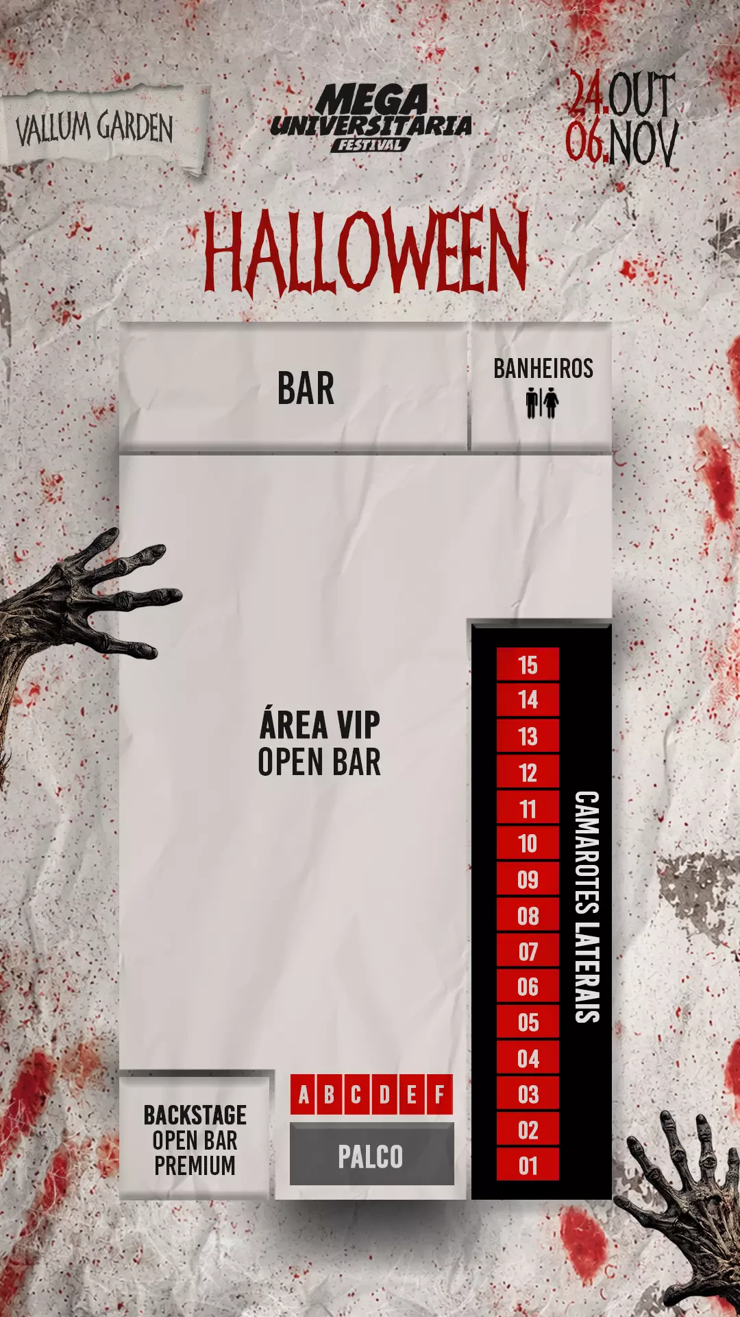 Mapa do evento