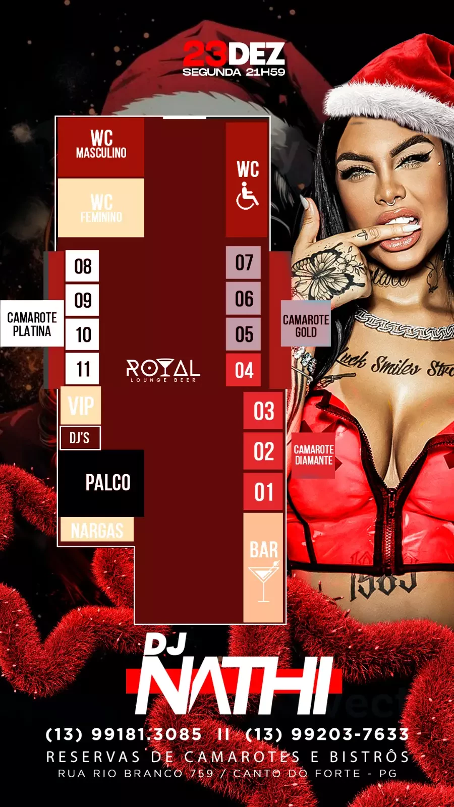 Mapa do evento